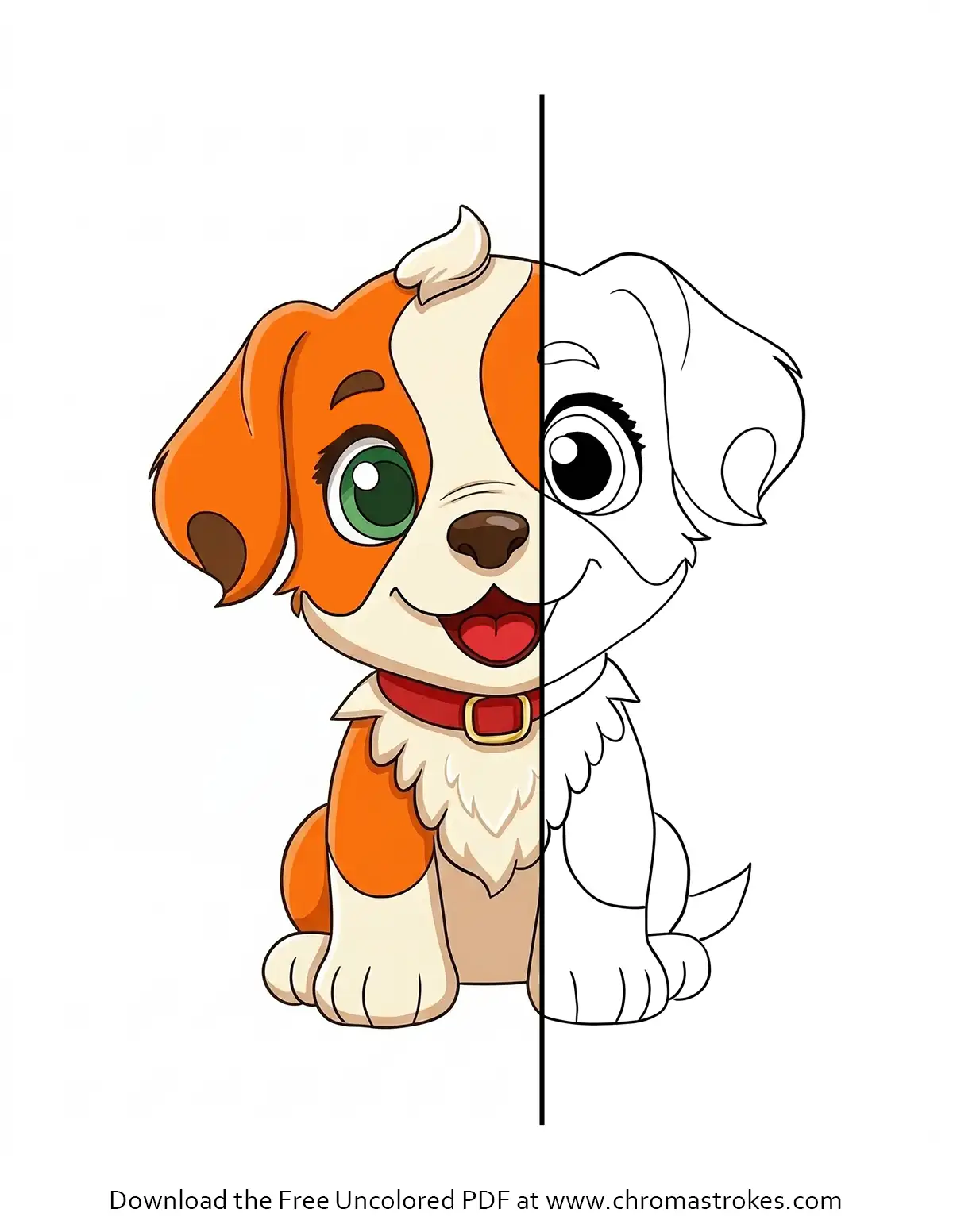 Free Puppy Coloring Page