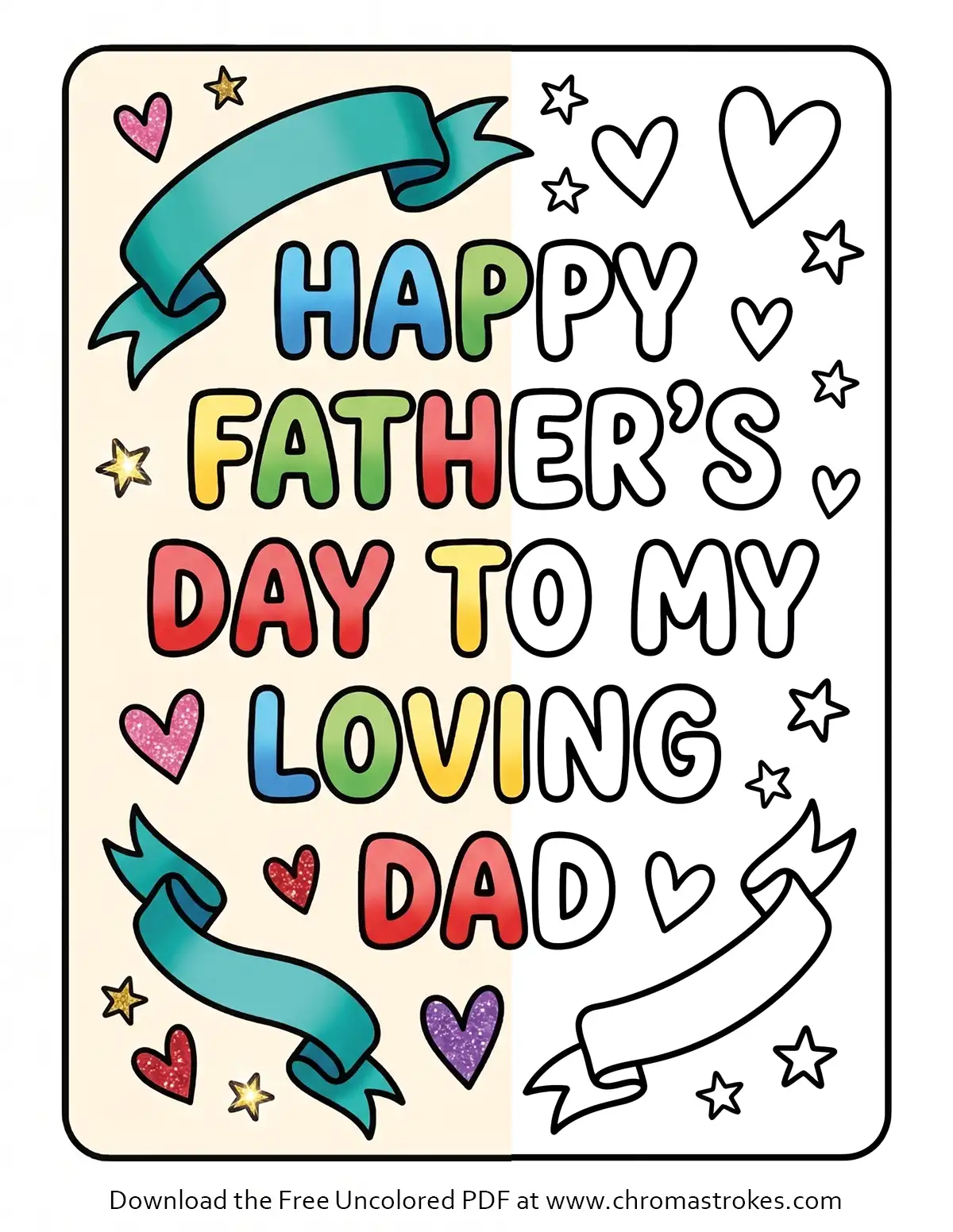 Happy Father’s Day Coloring Page